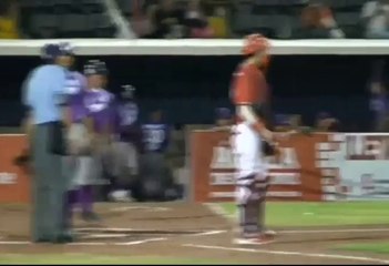 Home Run de Alex Valdez de Delfines del Carmen (10-04-2014)
