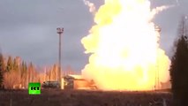 Russia test-launches missiles during planned military drills