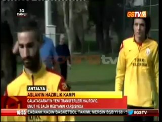 Salih, Umut ve Hajrovic medyaya poz verdi!