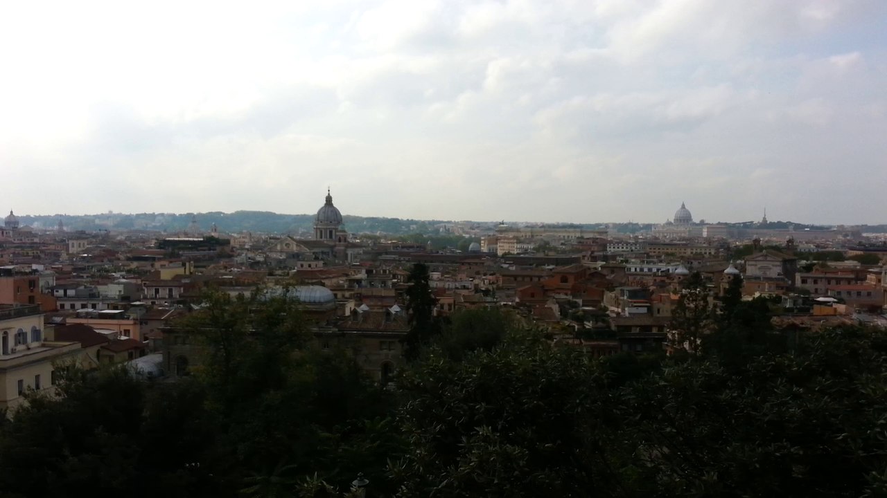 Vue de Rome depuis la villa Médicis