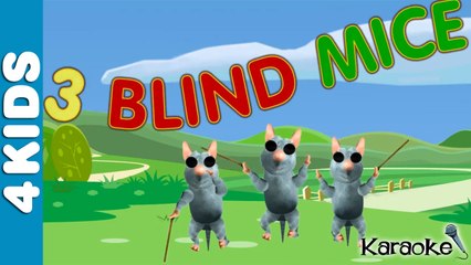 3 Blind Mice | Nursery Rhymes | Karaoke