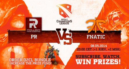 Fnatic vs Power Rangers  Game 1 - Dota 2 Champion´s League - Capitalist & Pimpmuckl