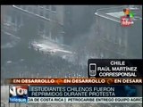 Con represión termina primera marcha estudiantil en gobierno Bachelet
