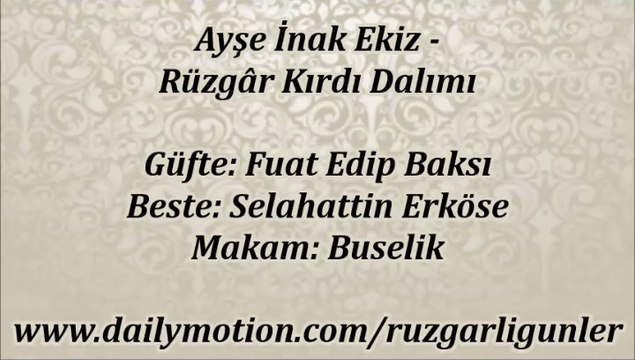 Ayşe İnak Ekiz-Rüzgar Kırdı Dalımı