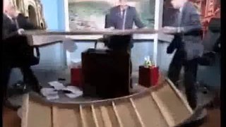 Politician fight on TV Show