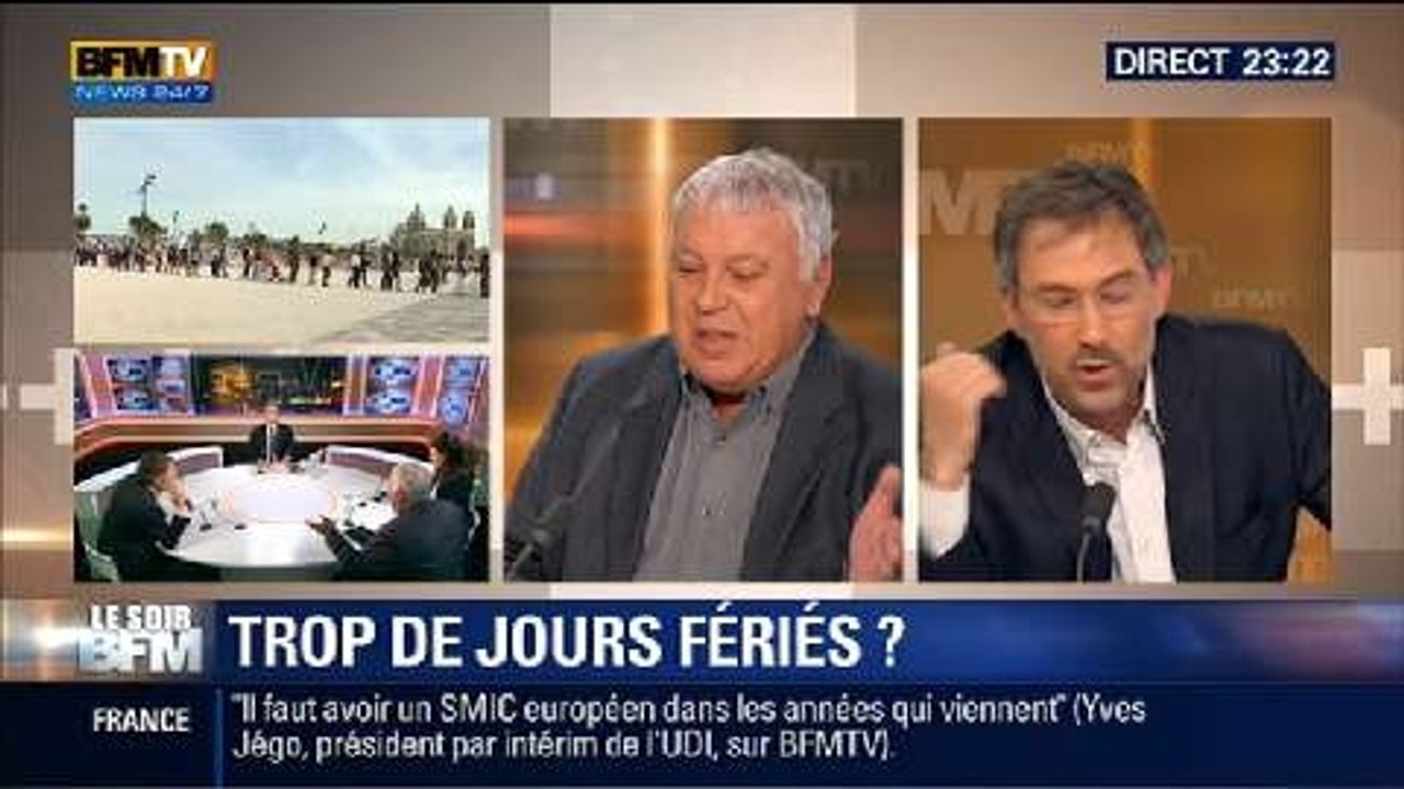 Le Soir BFM: Y a-t-il trop de jours fériés en France ? - 08/05 3/3