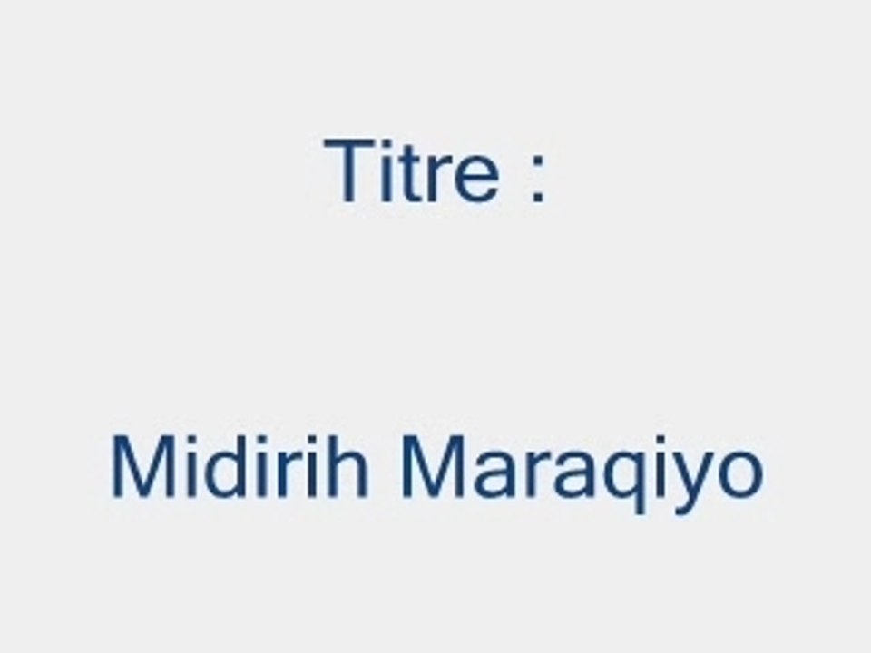Midirih Maraqiyo