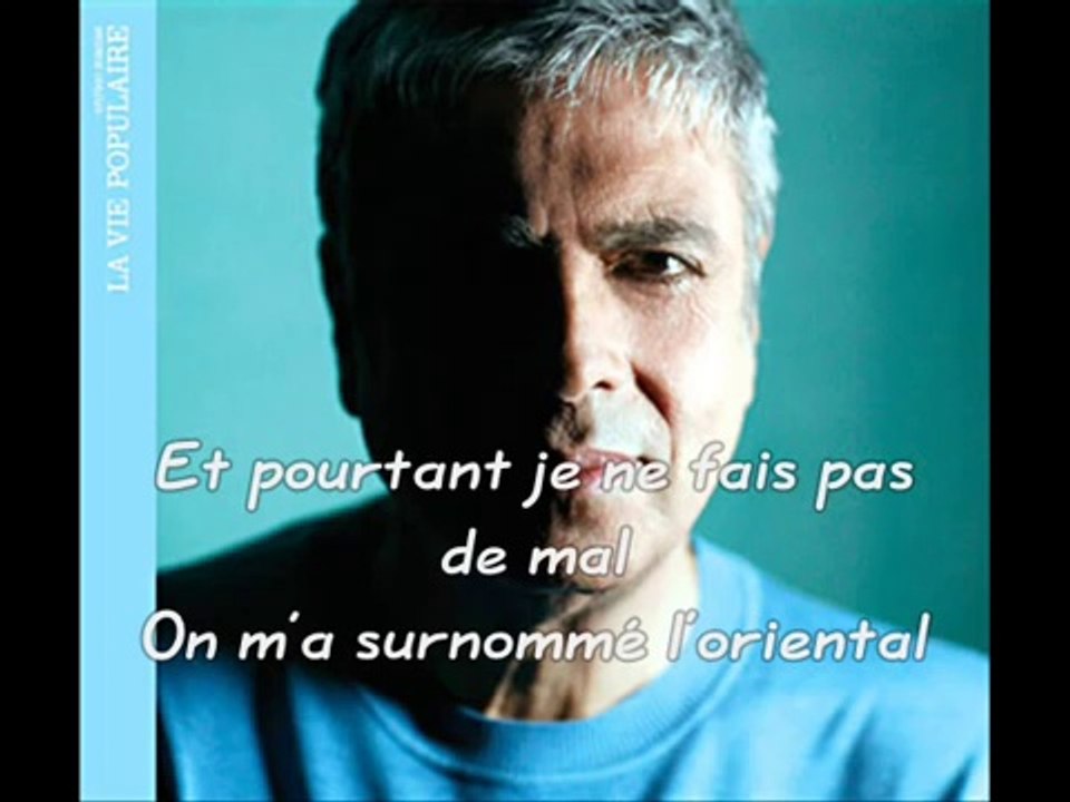 Enrico Macias - L'oriental with lyrics