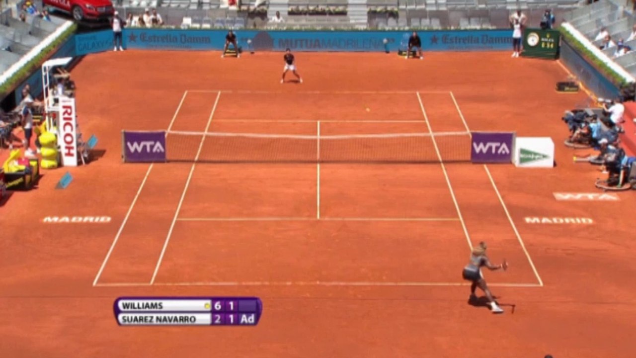 Williams bt. Suarez-Navarro - Madrid Open Third Round