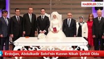 Erdoğan, Abdulkadir Selvi'nin Kızının Nikah Şahidi Oldu