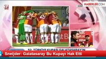 Sneijder: Galatasaray Bu Kupayı Hak Etti