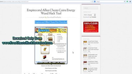 Empire and Allies Cheats - No Survey Download (2014 Updated)