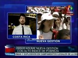 Asume Solís presidencia de Costa Rica; promete combatir la corrupción