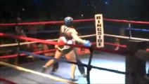 Female Bodybuilder vs amateur Boxing champ