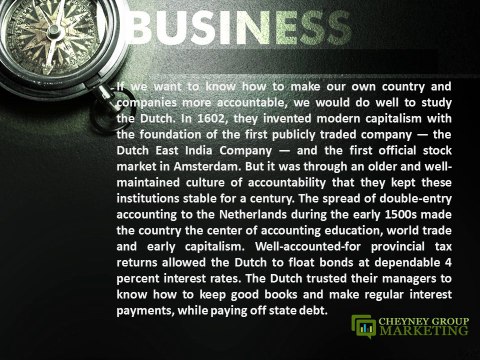 Cheyney Group Marketing│No Accounting Skills? No Moral Reckoning