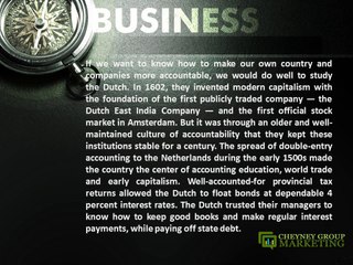 Cheyney Group Marketing│No Accounting Skills? No Moral Reckoning