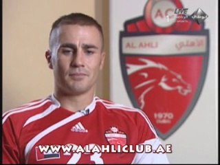 FABIOｻﾝのインタビュー（アルアハリドバイ）　　伸ばしかけ？の髪が・・・