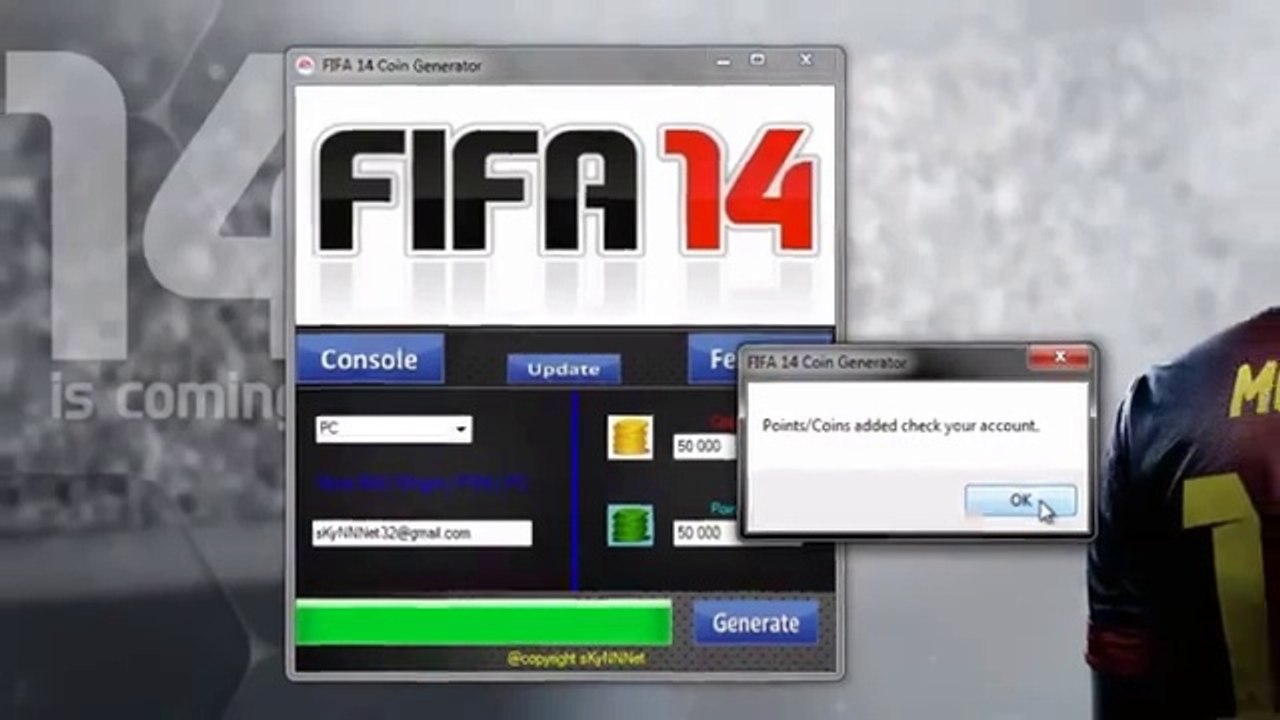 Fifa 14 Coins Generator Hack 2014 Xbox 360 Origin PSN