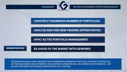 Revolutionary Portfolio Trading Method GeWorko