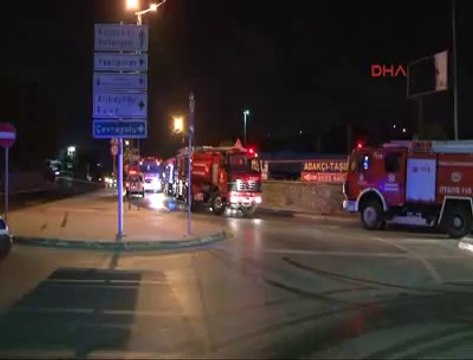 Eyüp'te doğalgaz dolum tesisinde yangın I halkinhabercisi.com