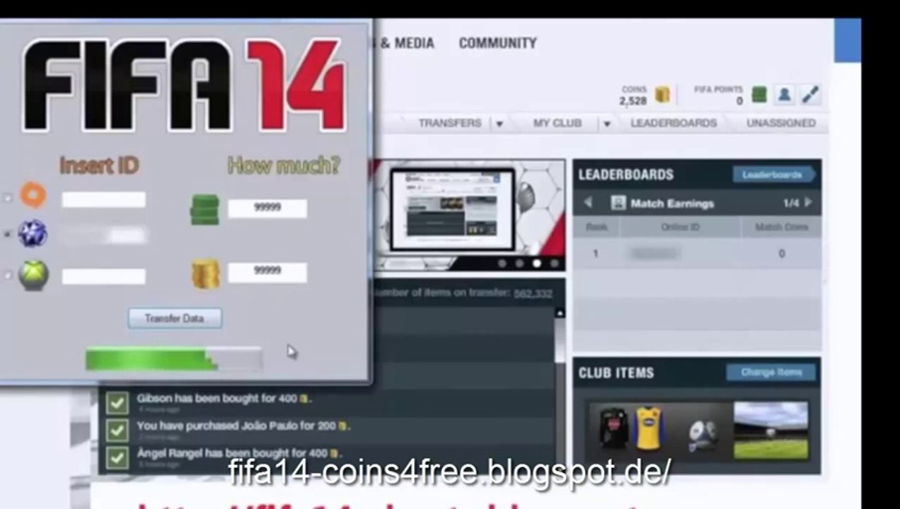FIFA Ultimate Team Coins Glitch Trick Hack Generator 2014 [Download Telechárger]