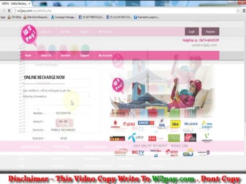 Airtel Prepaid Mobile Online Recharge - W2pay.com