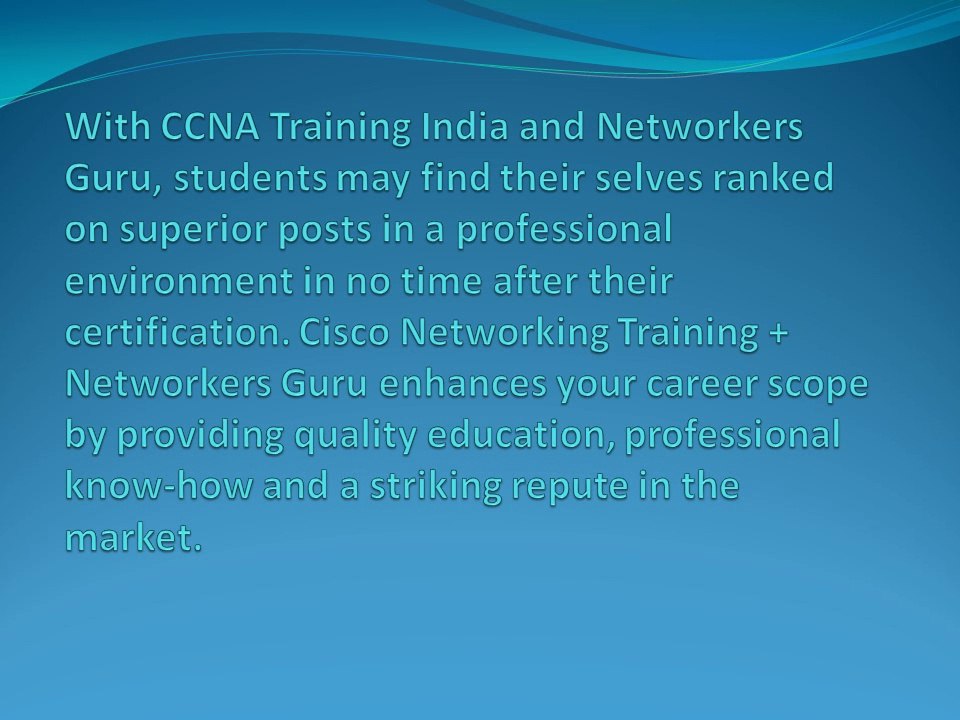 Networker’s Guru! Why the best choice
