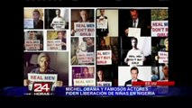 Michelle Obama y famosos artistas piden la liberación de niñas en Nigeria