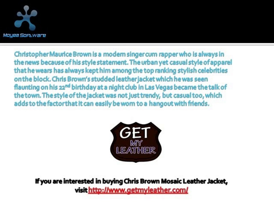 Chris Brown Mosaic Leather Jacket