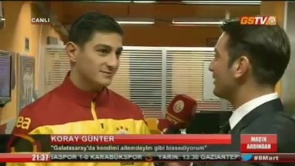 Koray Günter'in ilk maç heyecanı!