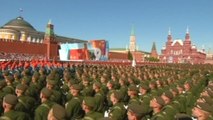 Russia shows its military might in Victory Day march in Moscow