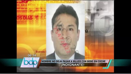 Chofer se estacionó en la vereda e impidió paso a mujer con coche de bebé