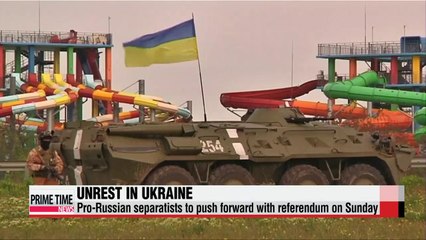 Pro-Russian separatists push foward with referendum