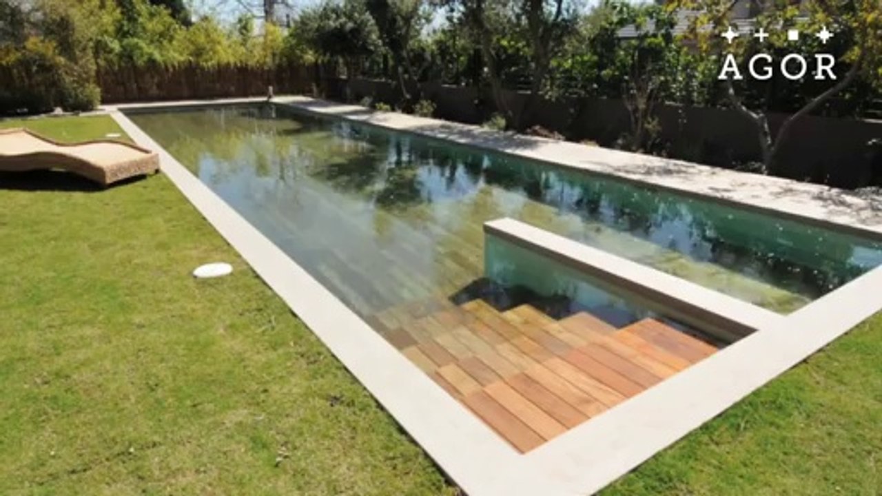 Une piscine qui disparait