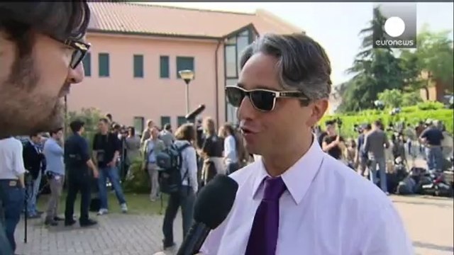 Former Italian Prime Minister Silvio Berlusconi completes first day of community service.