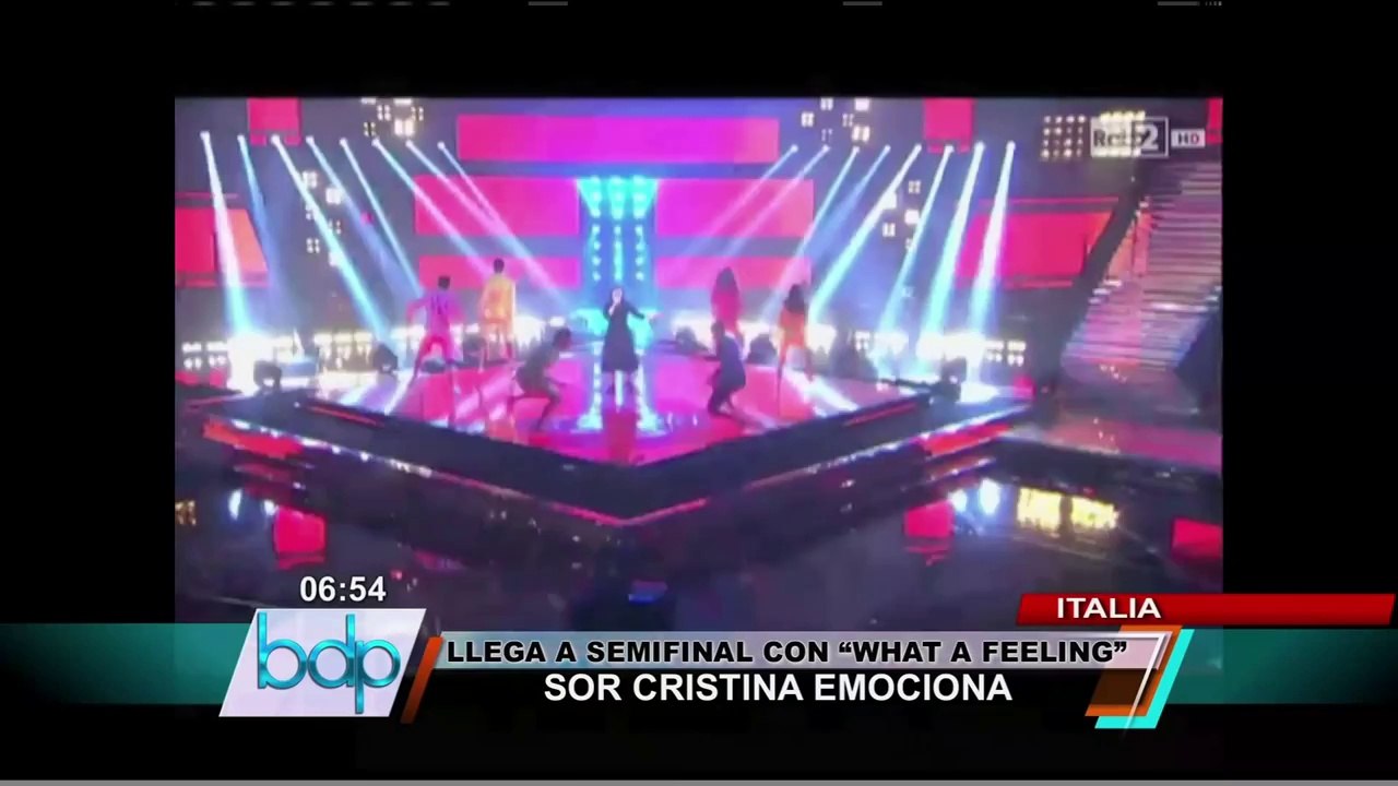 Sor Cristina clasificó a la semifinal de "La Voz" Italia con "What a feeling"