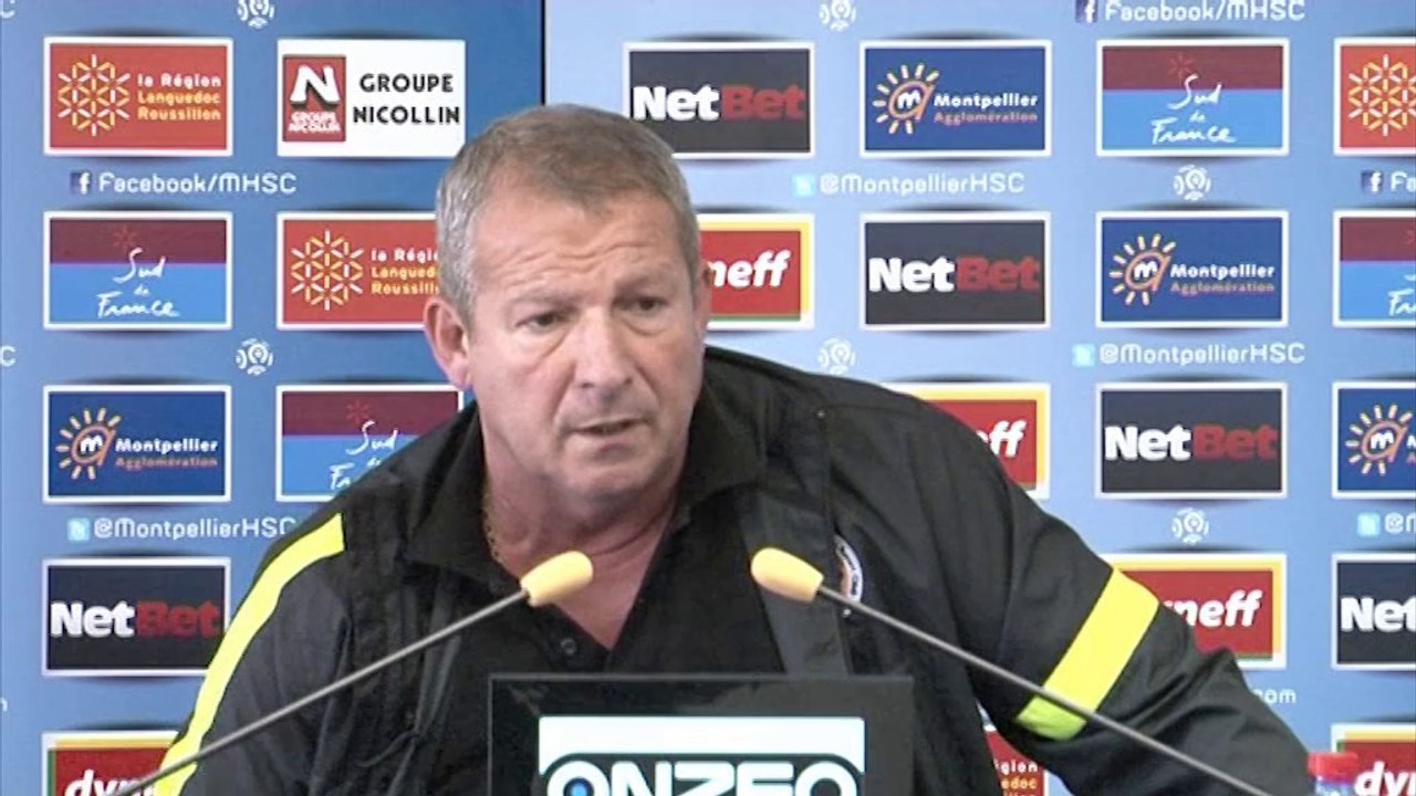 Rolland Courbis avant MHSC vs SC Bastia (37ème journée)