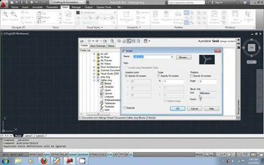 AutoCAD 2012 urdu tutorial - pt14 Exchanging blocks_ dimstyles using Design Center