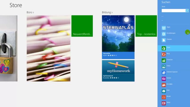 Windows 8 Mehr Apps im Store freischalten