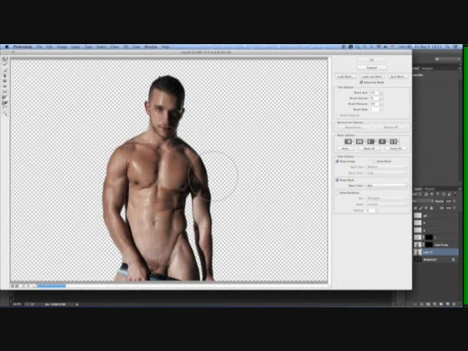 GLAM PROMO | See the model with&without Photoshop