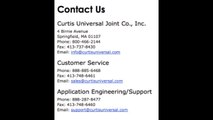 Curtis Universal Joints - The Universal Solution for Design Engineers