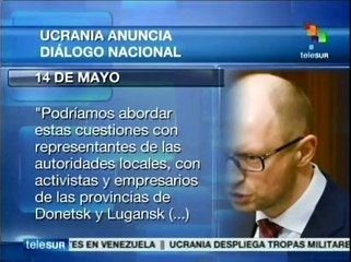 Convoca Arseniy Yatsenyuk a diálogo nacional para pacificar Ucrania