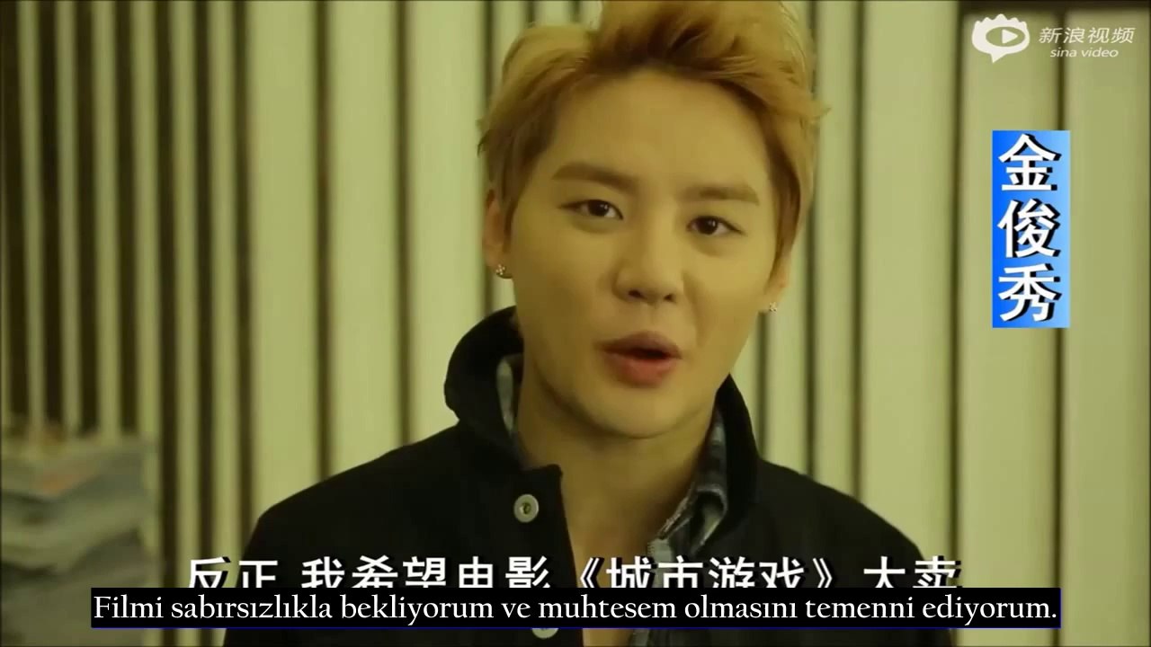 [Türkçe Altyazılı] JYJ -Junsu's message to Junho's movie  "Urban Games"