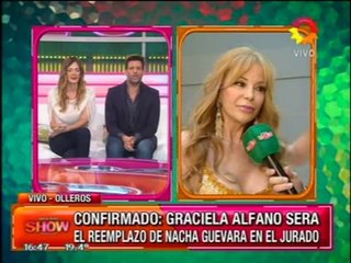 Pronto.com.ar Graciela Alfano vuelve al jurado