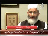 Jamaat e Islami Ameer Siraj ul Haq Exclusive Interview With Talat Husain - Aaj News - 9 May 2014