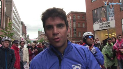 Johan Le Bon à l'arrivée de la 1e étape du Tour d'Italie - Giro d'Italia 2014
