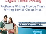 High Quality Thesis Writing Services