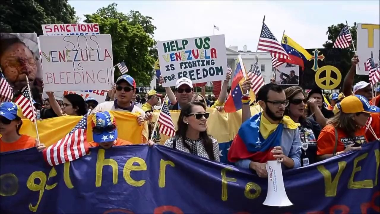 Venezuelans in US demand sanctions against Caracas
