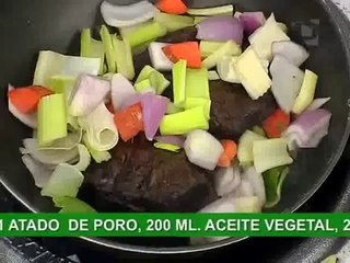 Aprende a cocinar una deliciosa careta de ternera con pepián de choclo (1/3)