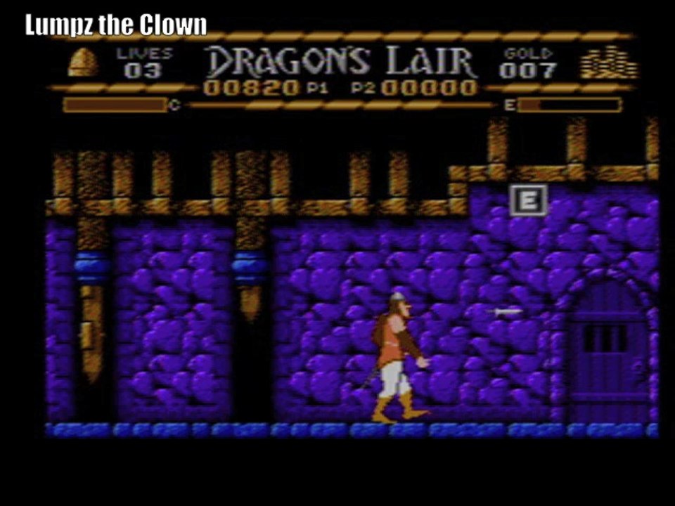 Let's Play Dragon's Lair (NES) with Lumpz the Clown